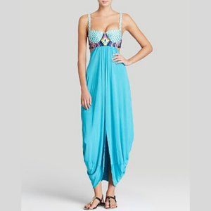 Embroidered Maxi Dress Swim Cover Up